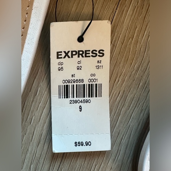 NWT Express Mules | Women’s Size 9 | White | Work Shoes - Picture 10 of 11